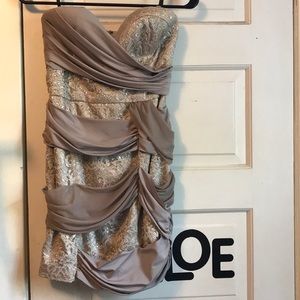 Bebe XS strapless dress